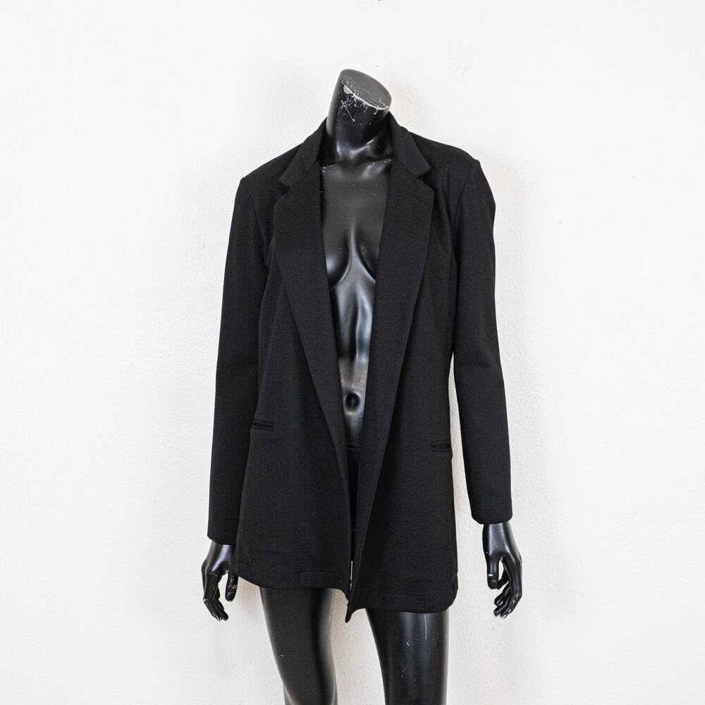 Ripley Rader Black Ponte Knit Oversized Blazer Jacket size 2(S) - Picture 4 of 11